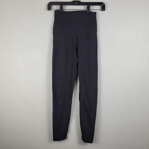 Yunoga Womens Gray Regular Fit Dark Wash Pull On Compression Leggings Size XS‎
